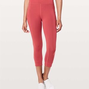 Lululemon In Movement Crop *Everlux 19"
Vintage Rose